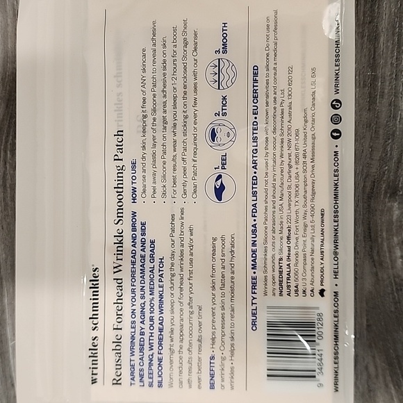 Wrinkles Schminkles Beginners Bundle - Forehead, Chest, And Eye Wrinkle Patches. - Picture 2 of 5